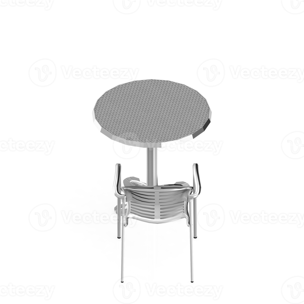 Isometric Table set Perspective 3D render png