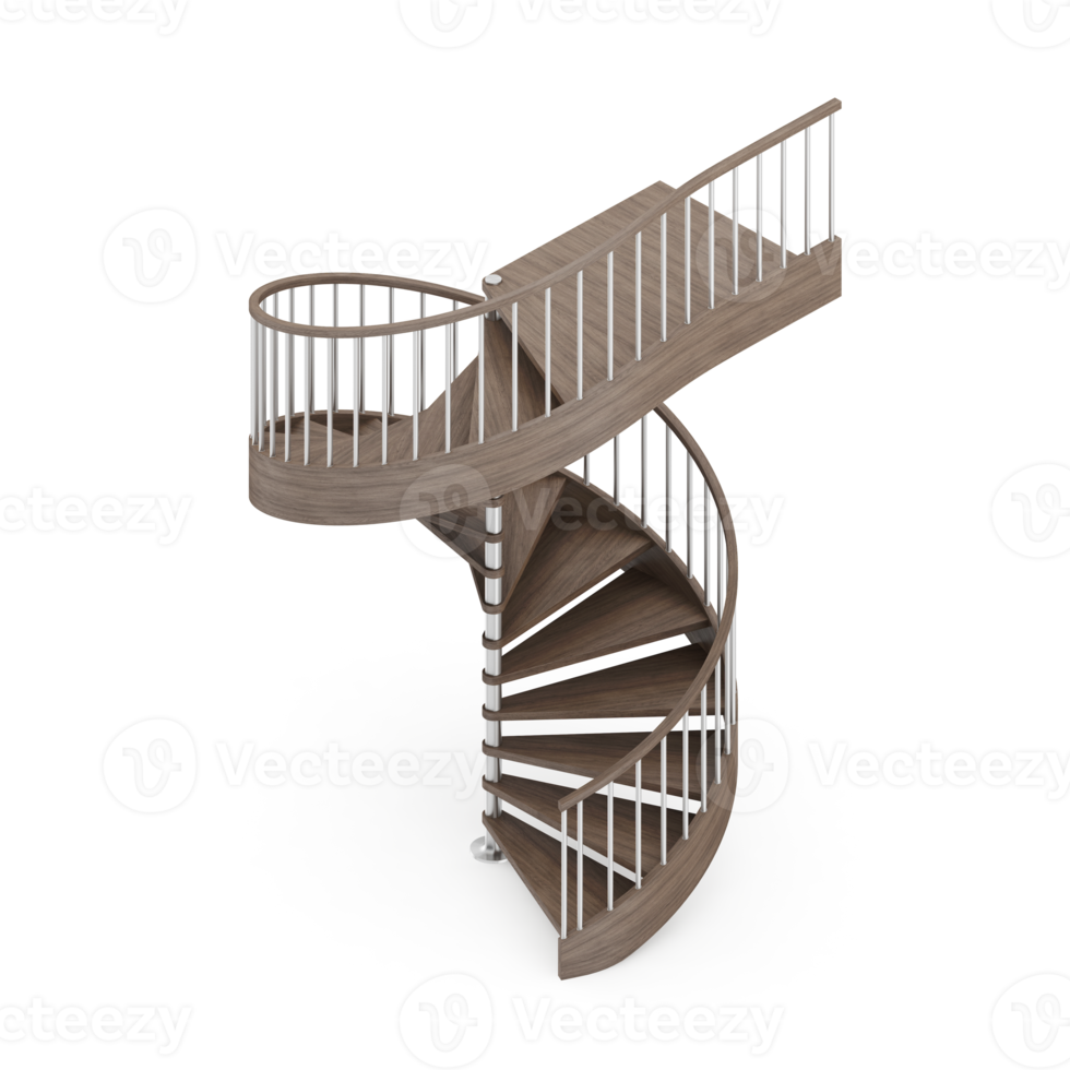 Isometric Stairs 3D isolated png
