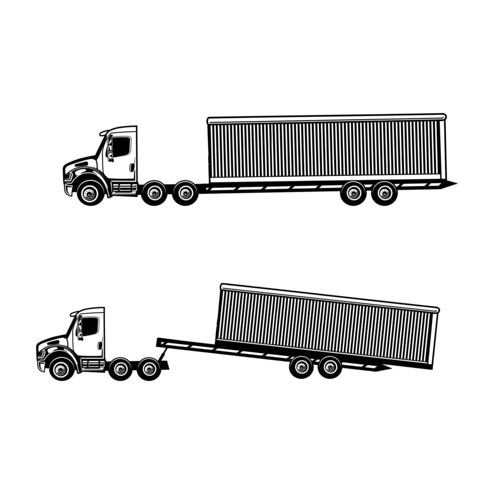 trucking logo - truck trailer logo vector