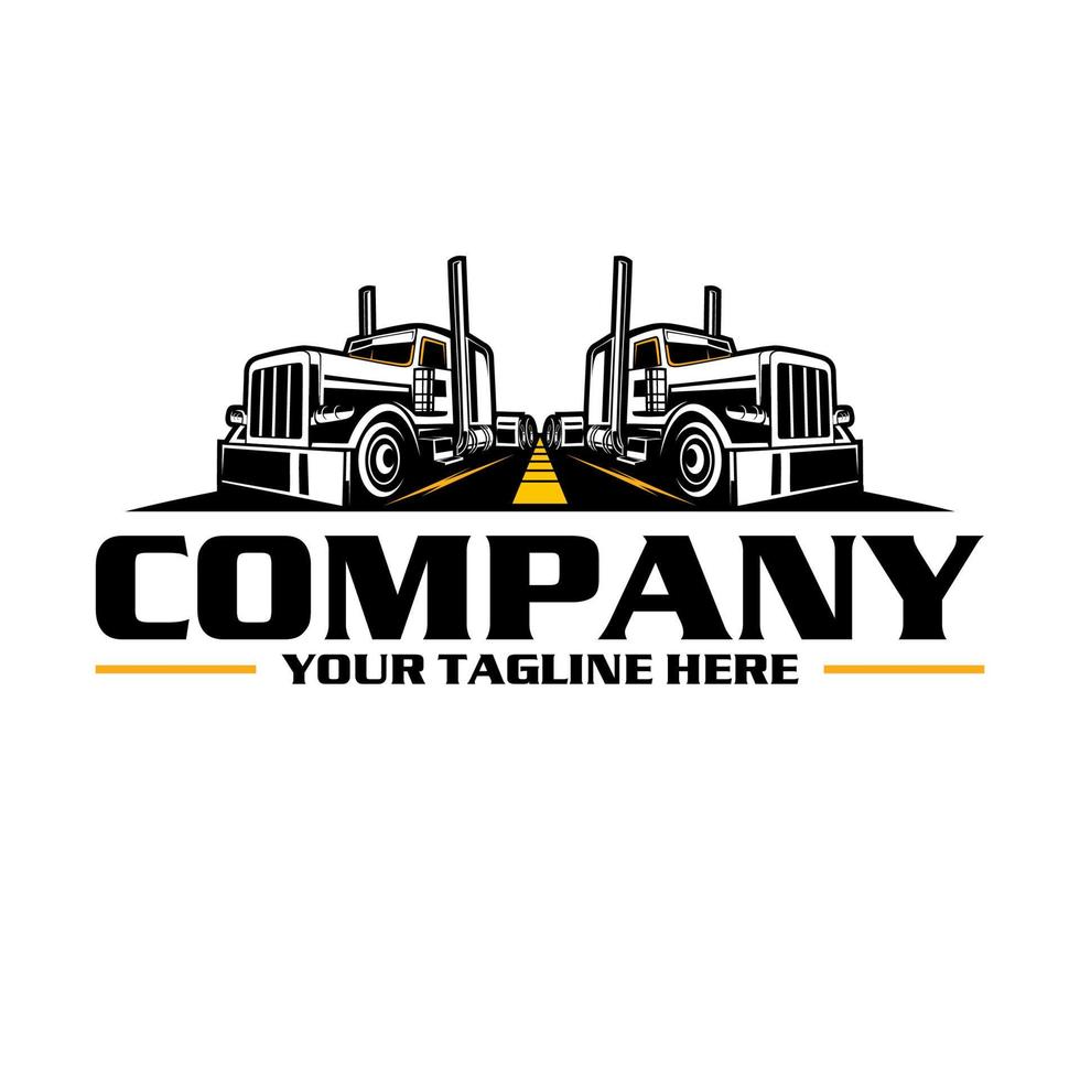 trucking logo - truck trailer logo vector