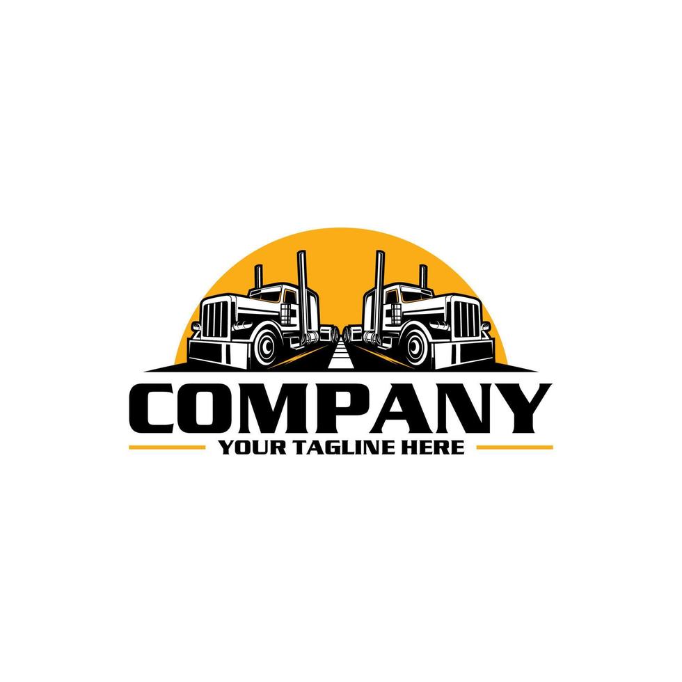 trucking logo - truck trailer logo vector