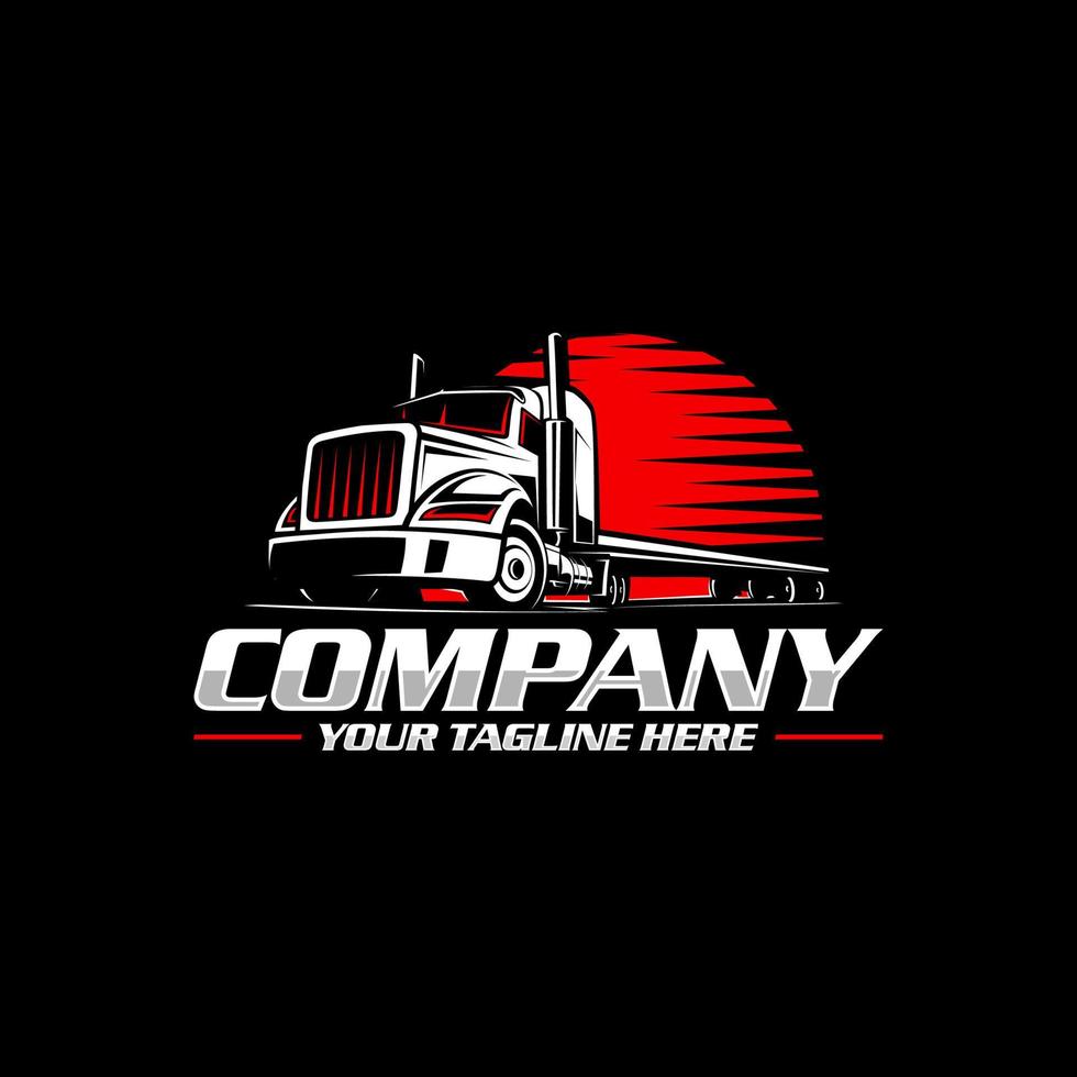 trucking logo - truck trailer logo vector