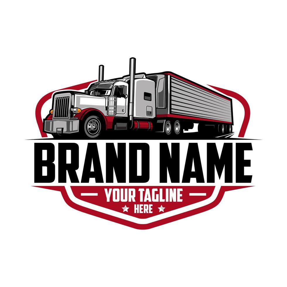 trucking logo - truck trailer logo vector