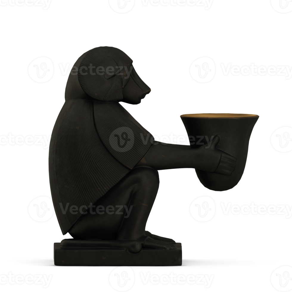 Isometric Statue 3D isolated render png
