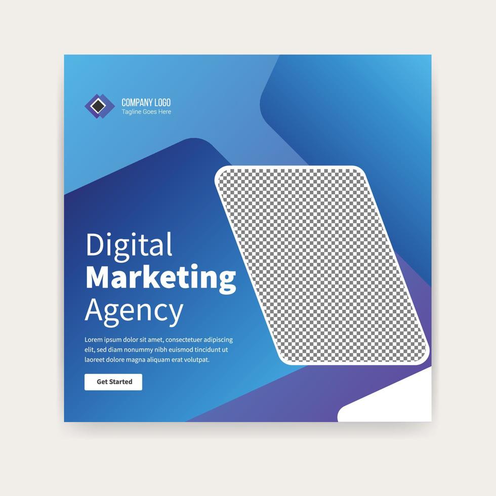digital marketing social media post template banner design. business banner template. vector