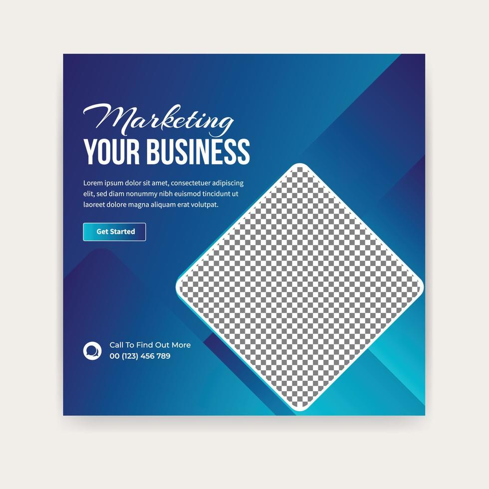 digital marketing social media post template banner design. business banner template. vector