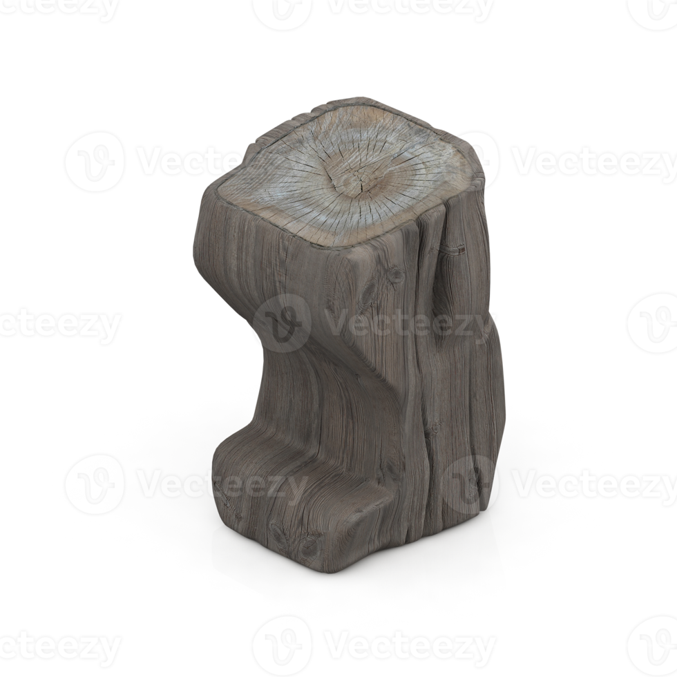 Isometric Statue 3D isolated render png