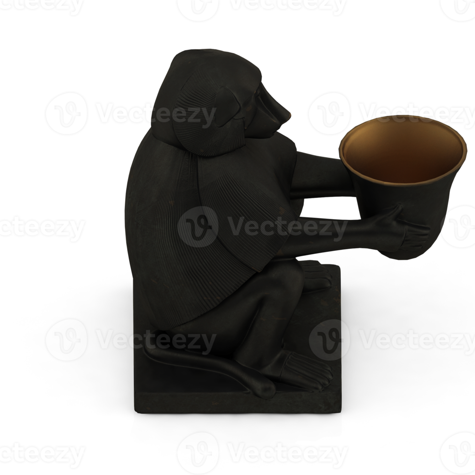 Isometric Statue 3D isolated render png