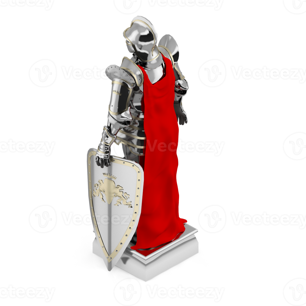 Isometric Statue 3D isolated render png