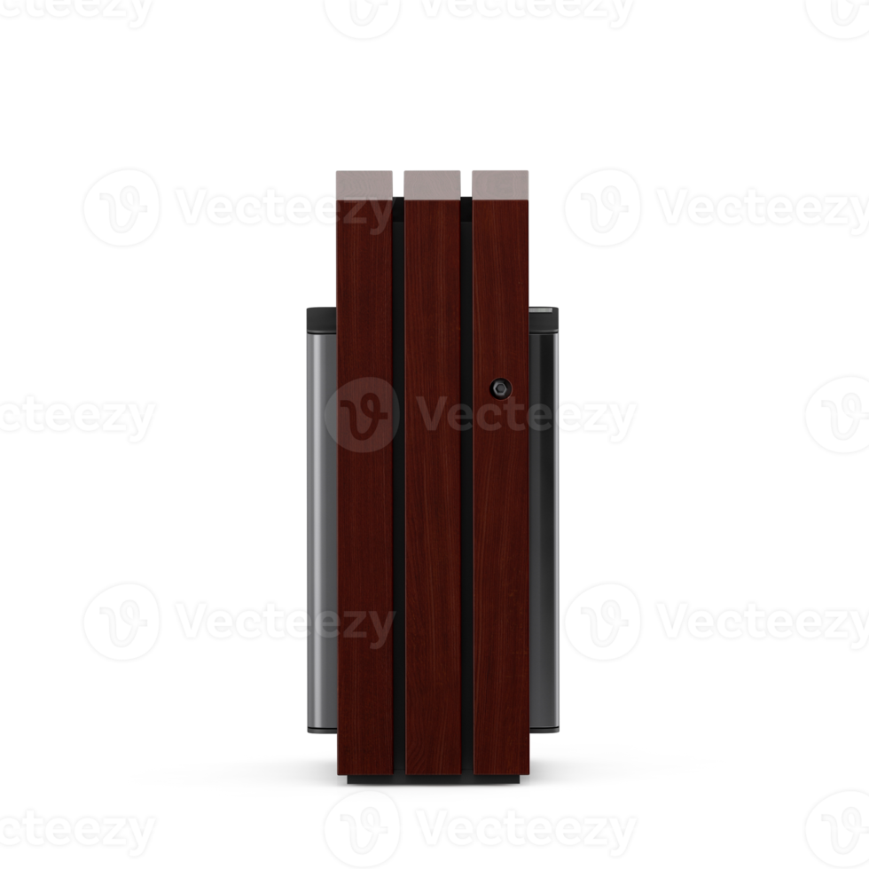 Isometric Trash Cans 3D Render png