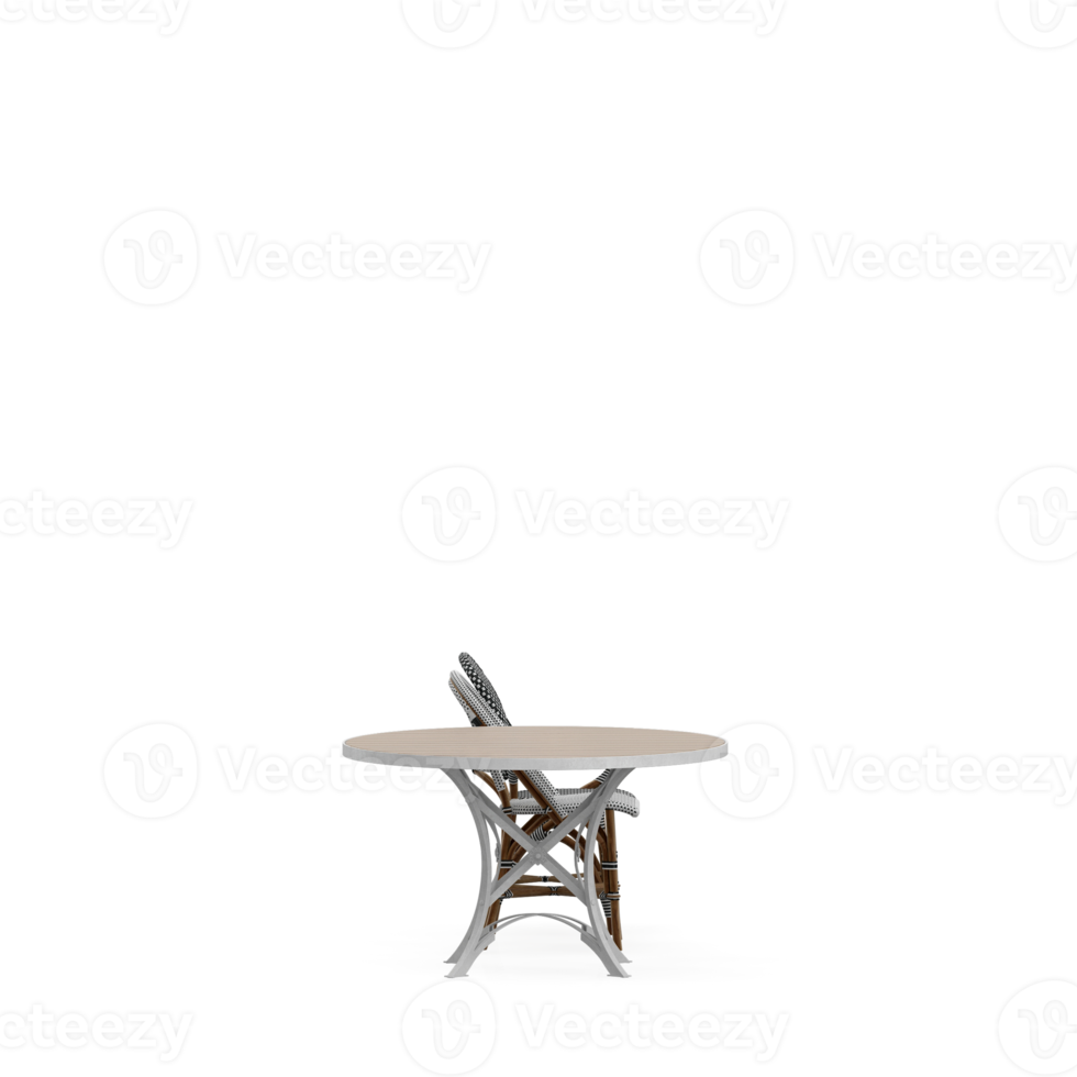 Isometric Table set Perspective 3D render png
