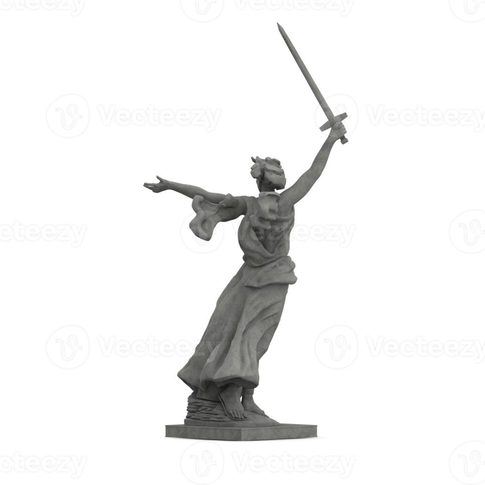 isometrische statue 3d isoliert rendern png