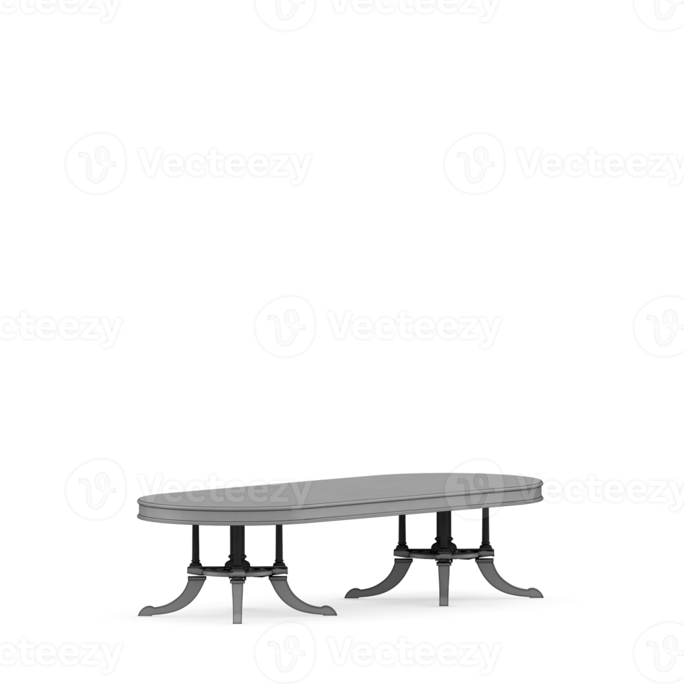 Isometric Table set front 3D render png