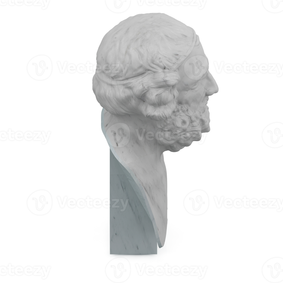 Isometric Statue 3D isolated render png