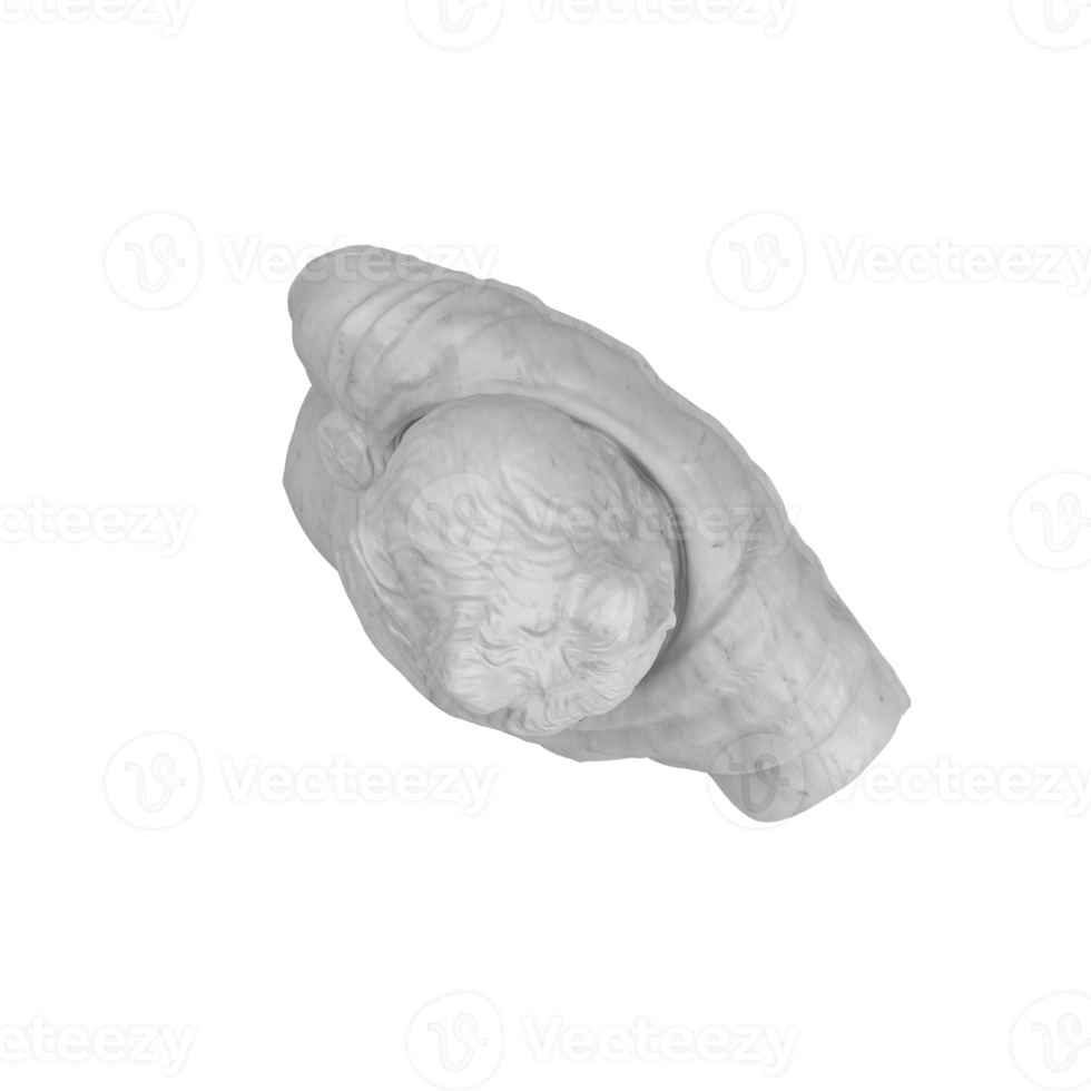 isometrisk staty 3d isolerat framställa png