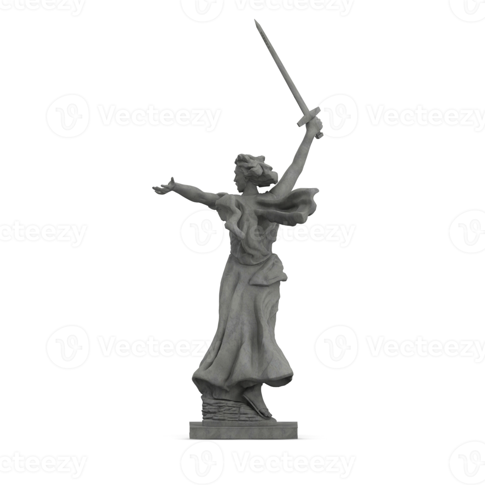 isometrische statue 3d isoliert rendern png