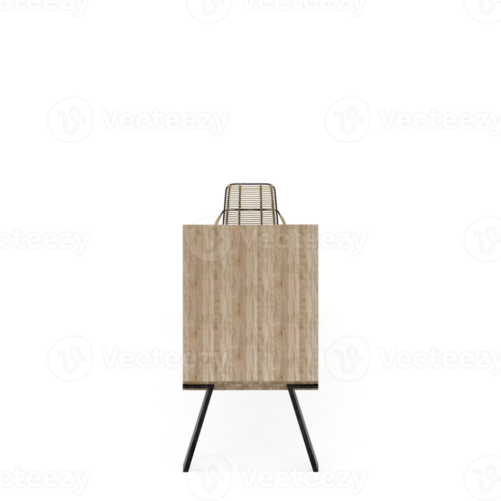 Isometric Table set Perspective 3D render png