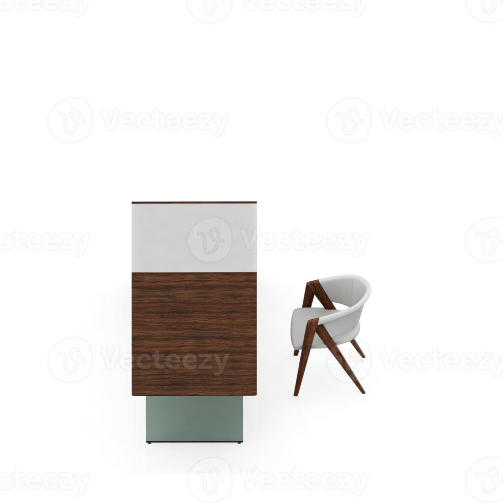 Isometric Table set Perspective 3D render png