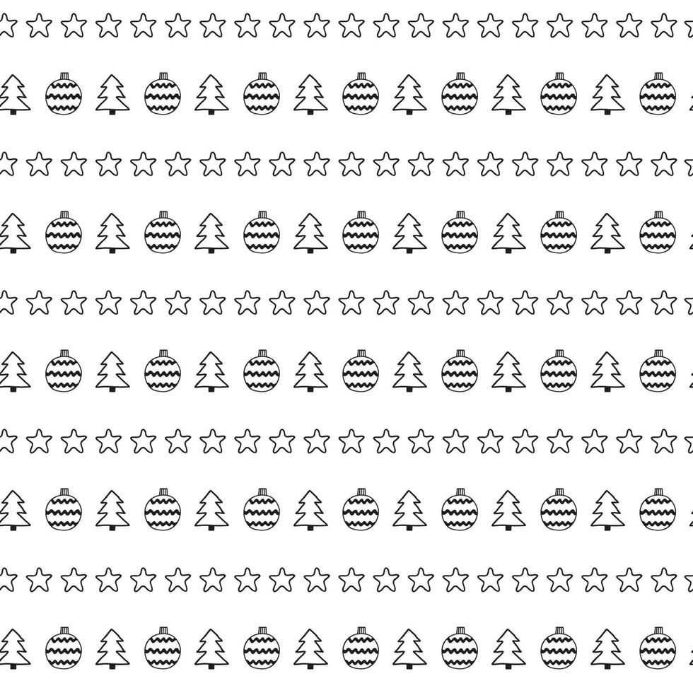 Simple Christmas seamless pattern. vector