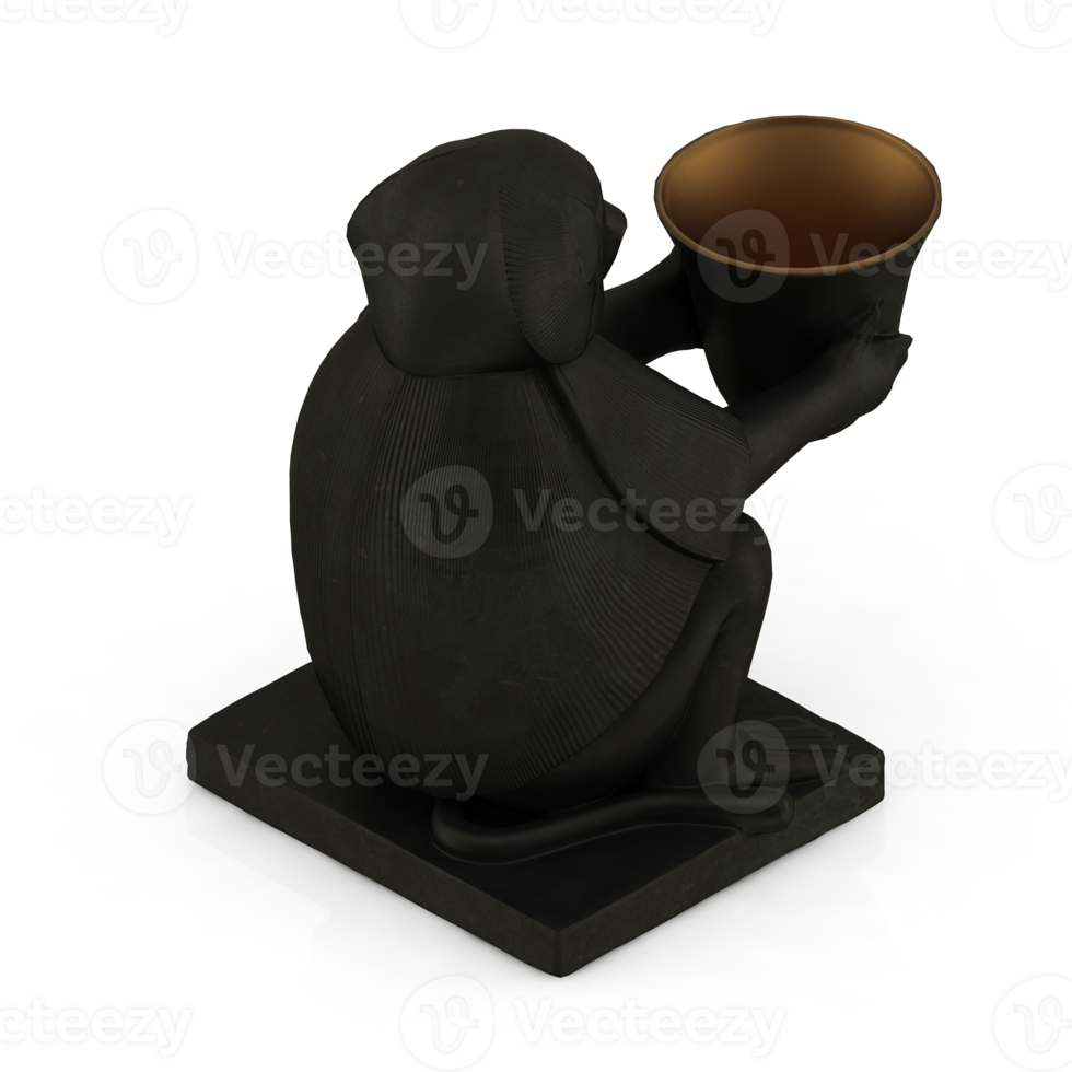 Isometric Statue 3D isolated render png