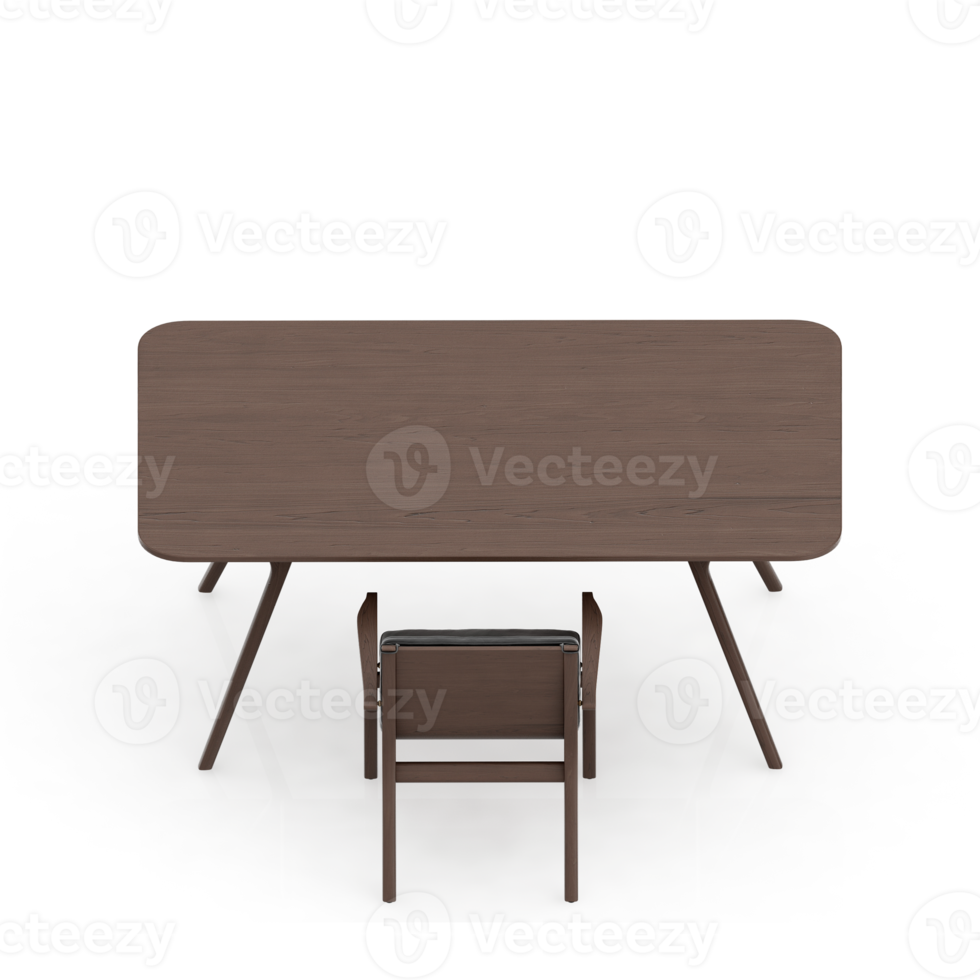 Isometric Table set Perspective 3D render png