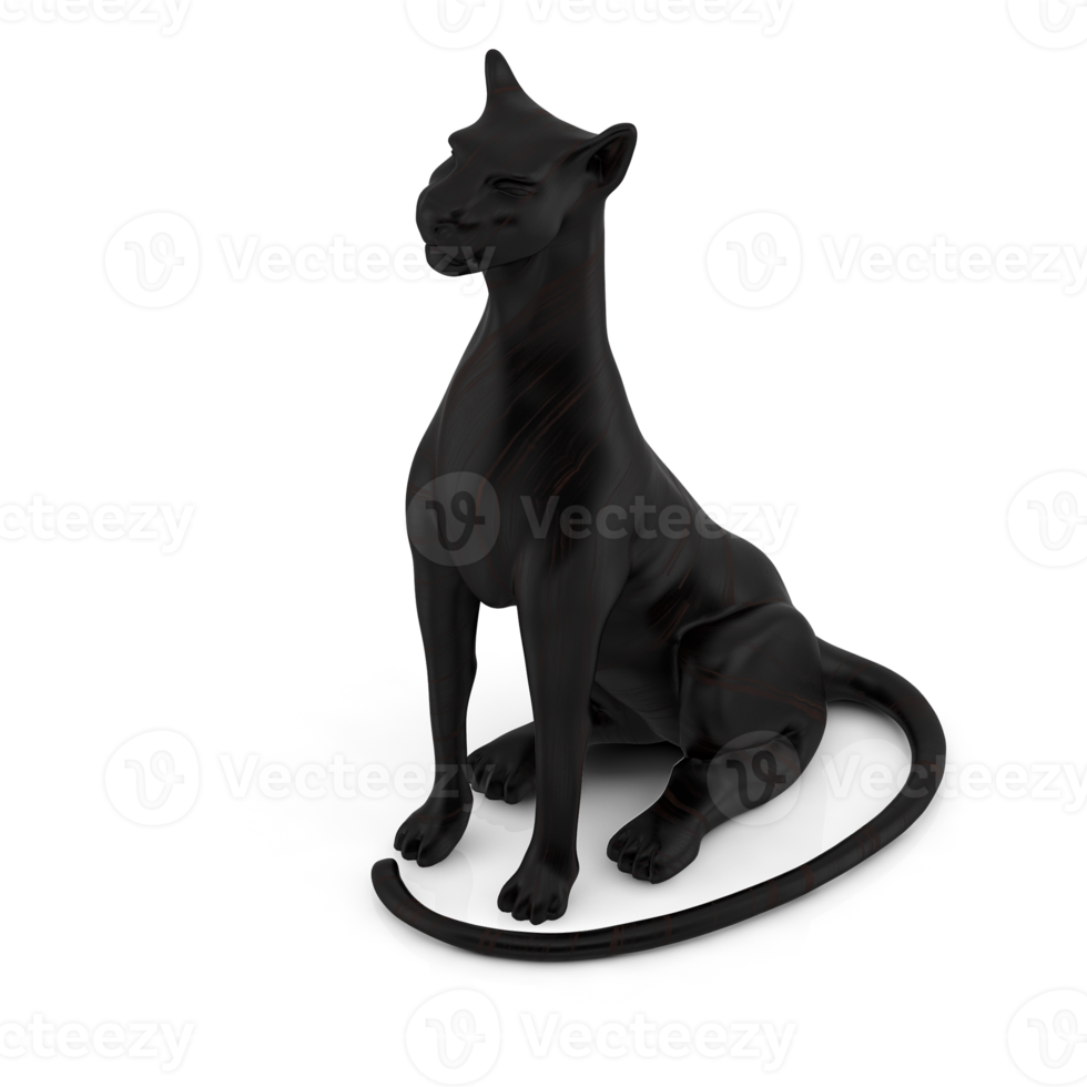 Isometric Statue 3D isolated render png