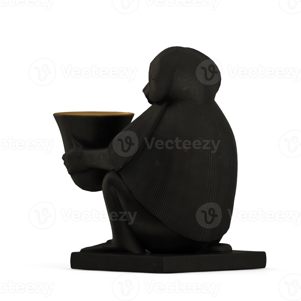 Isometric Statue 3D isolated render png