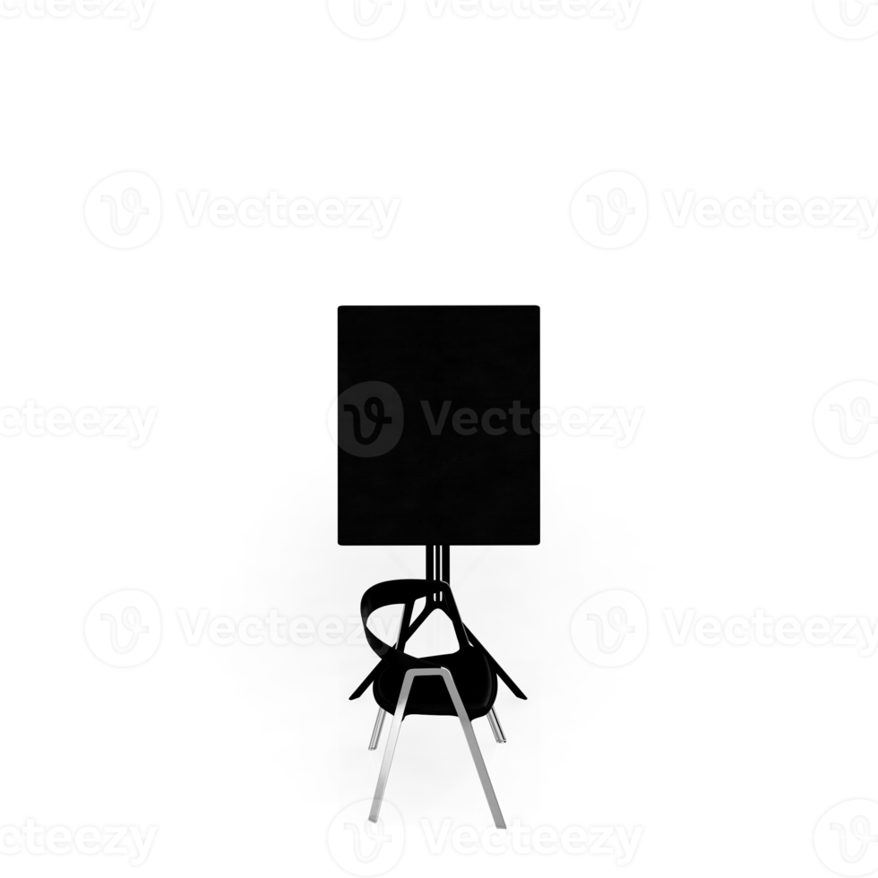 Isometric Table set Perspective 3D render png