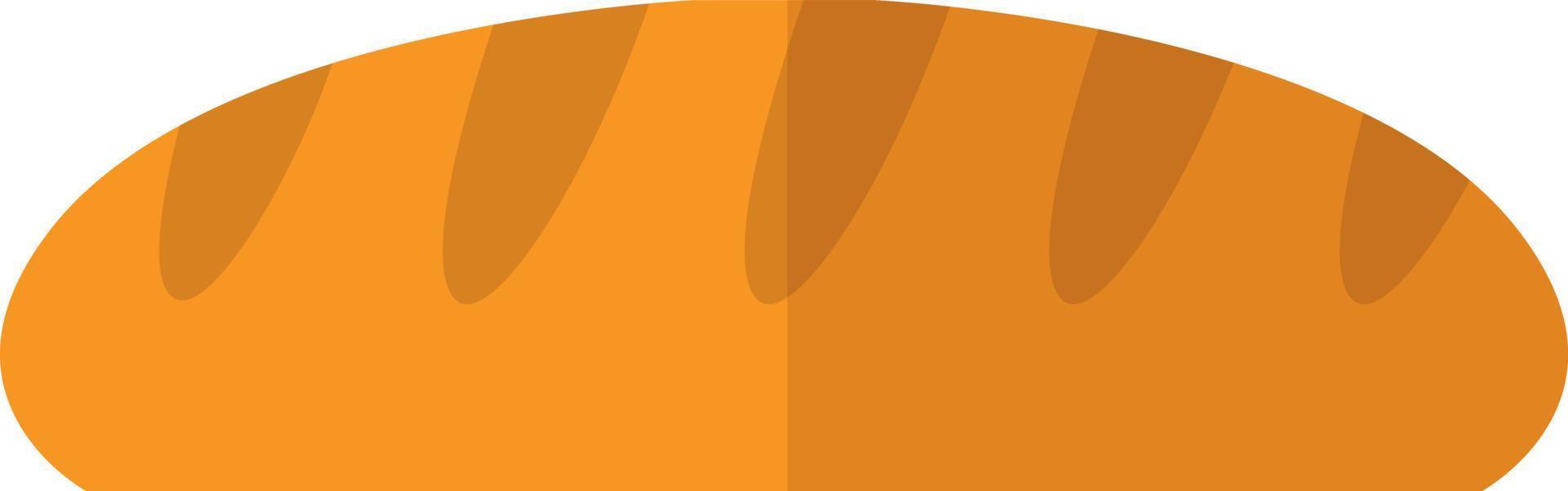 Freshly baked bread, icon illustration, vector on white background