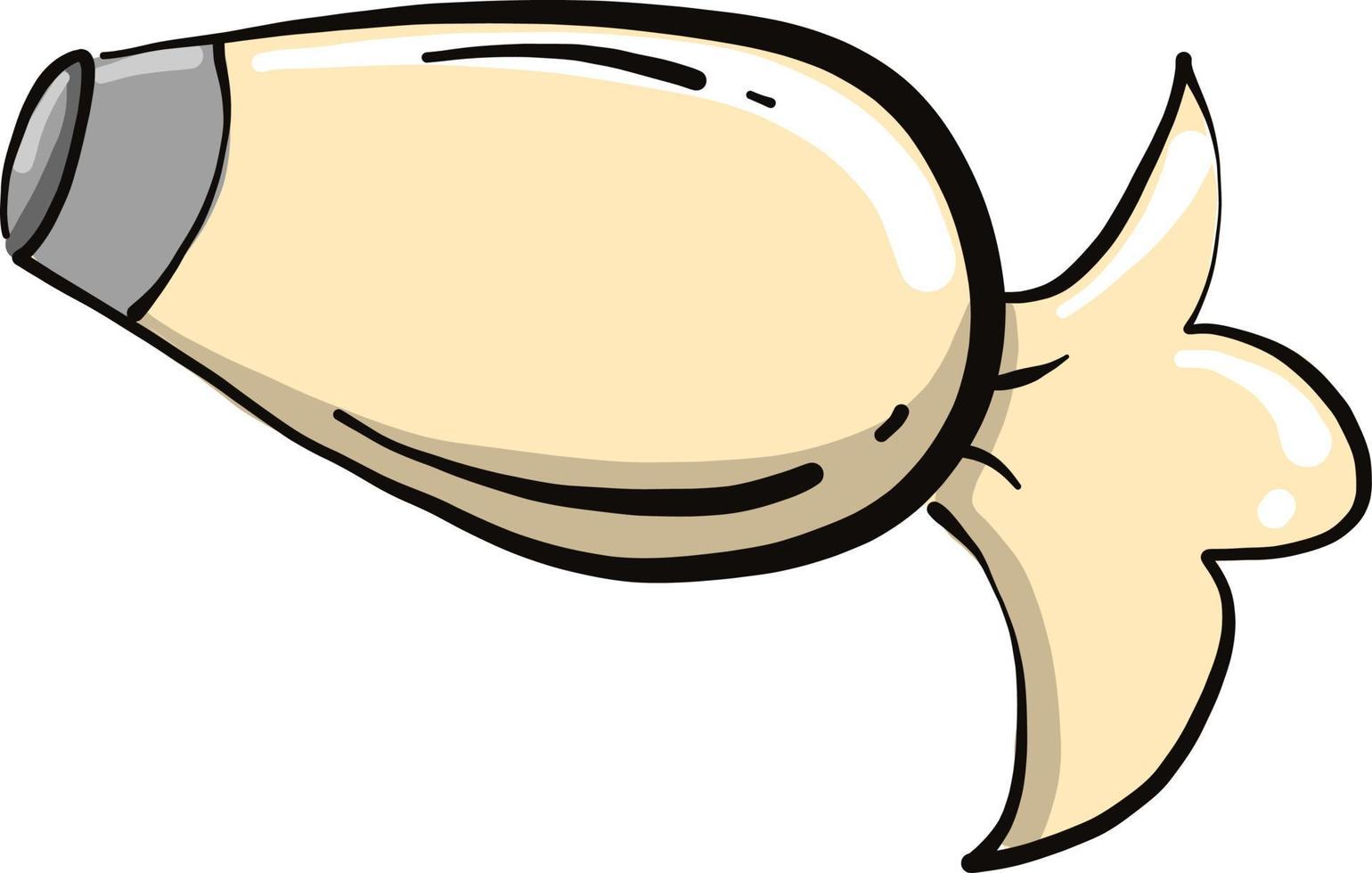 Cake cream, illustration, vector on a white background.