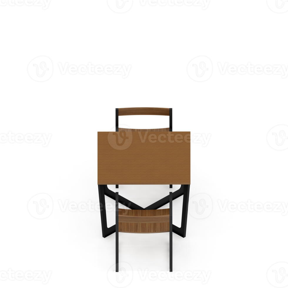 Isometric Table set Perspective 3D render png