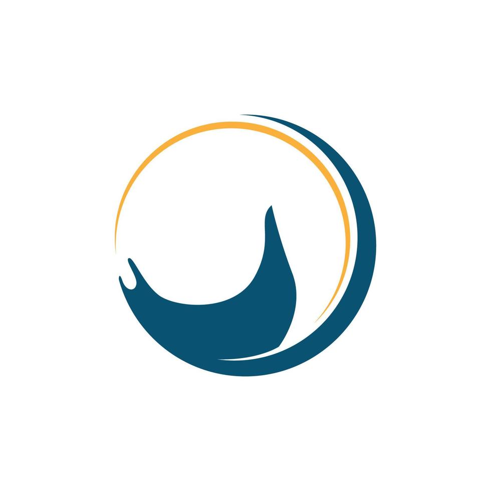 Stingray logo icon design illustration vector