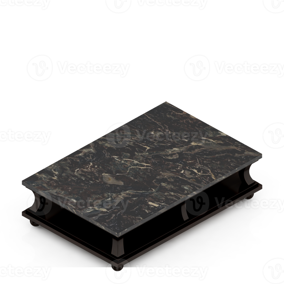 Isometric Table set Perspective 3D render png