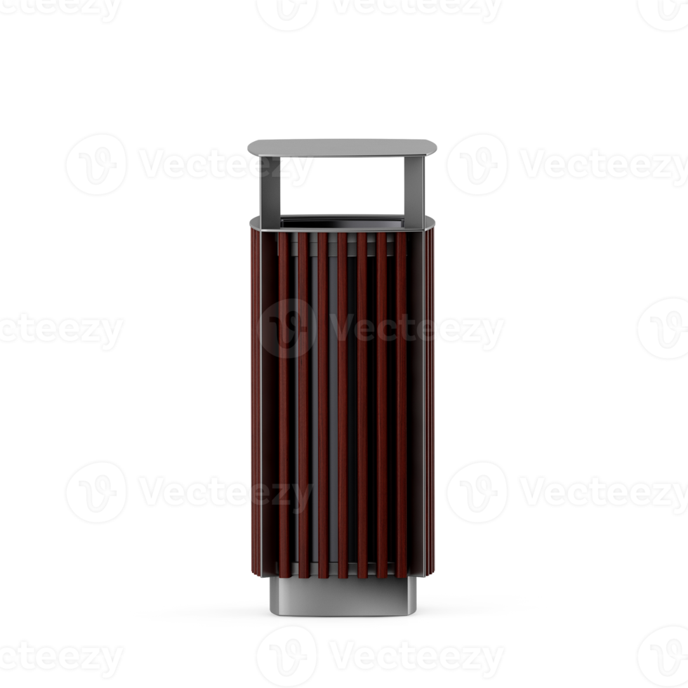 Isometric Trash Cans 3D Render png