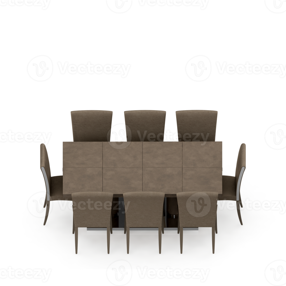 Isometric Table set Perspective 3D render png