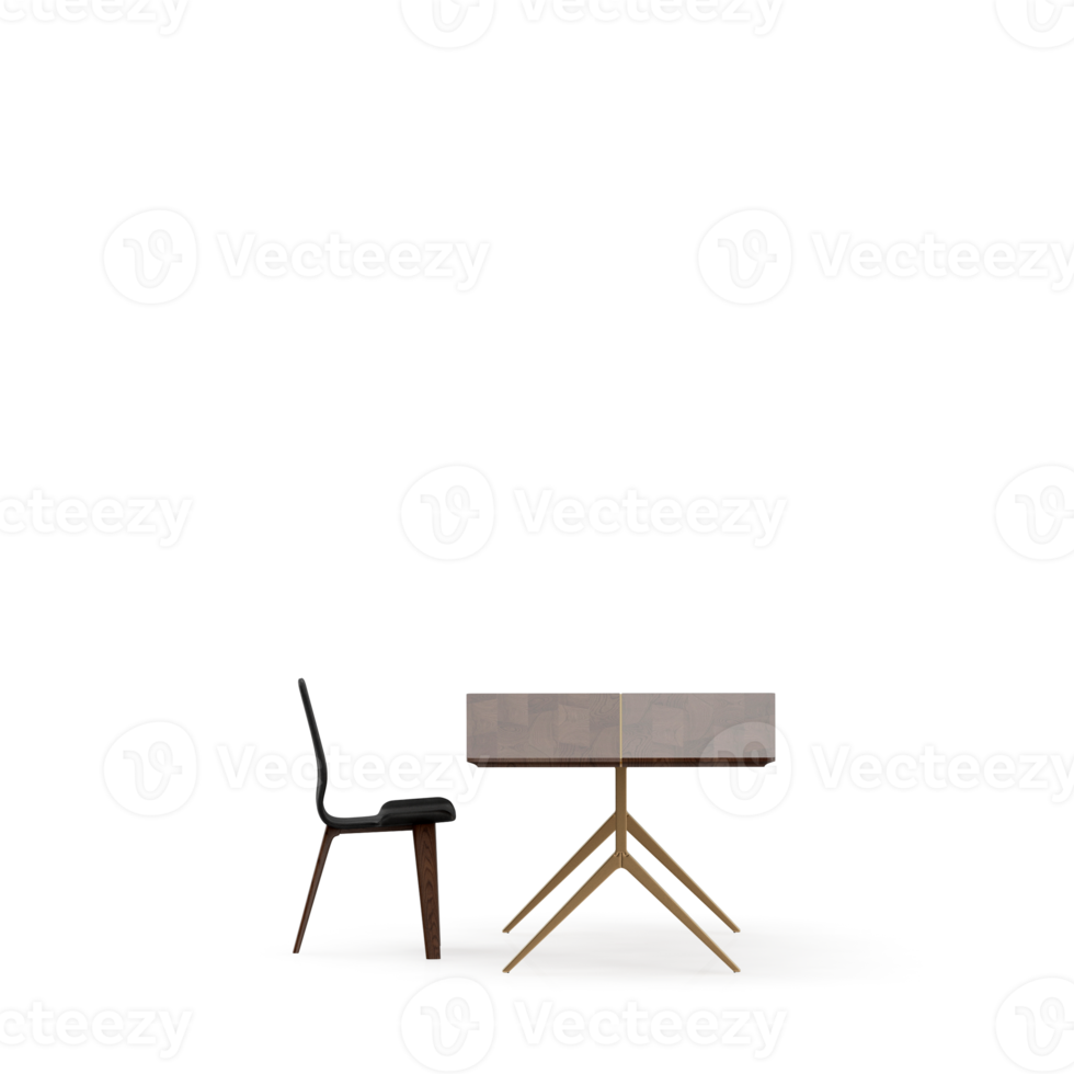Isometric Table set Perspective 3D render png