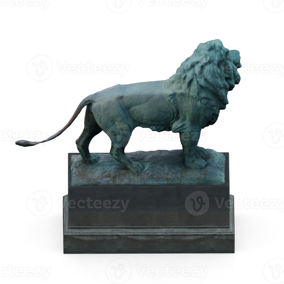 Isometric Statue 3D isolated render png