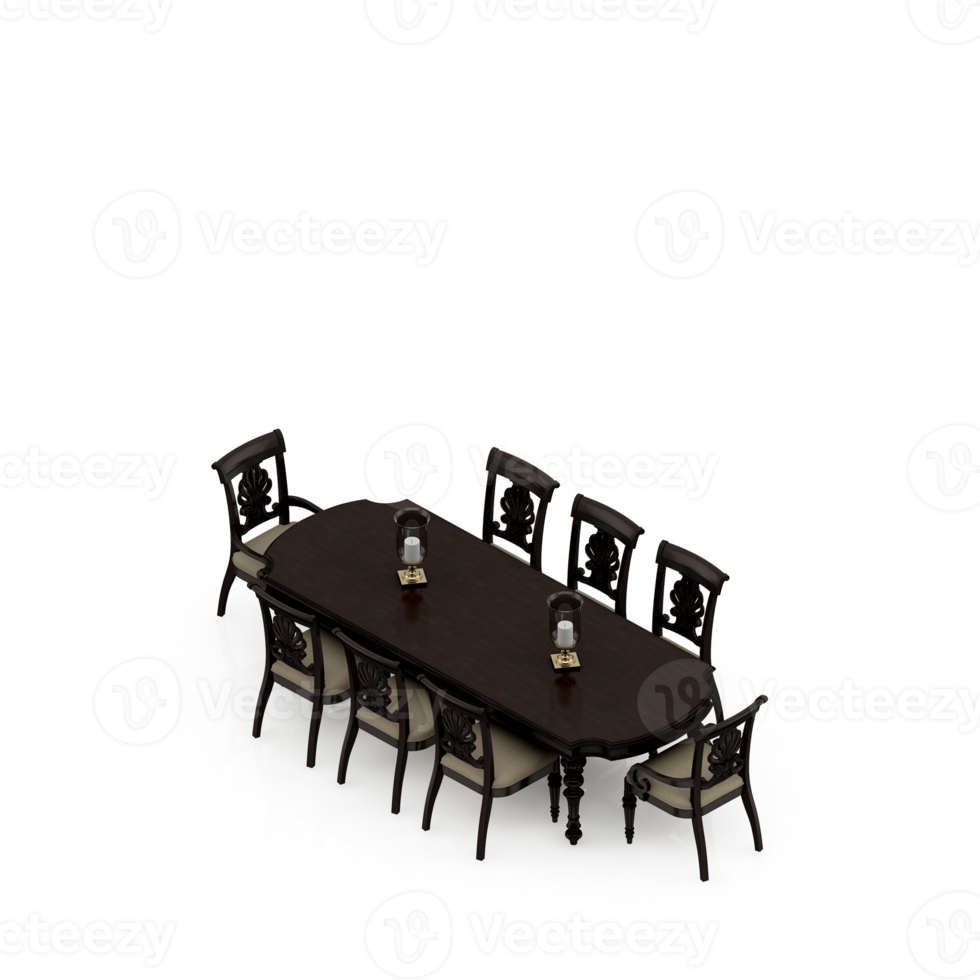 isometrische tafel reeks perspectief 3d geven png