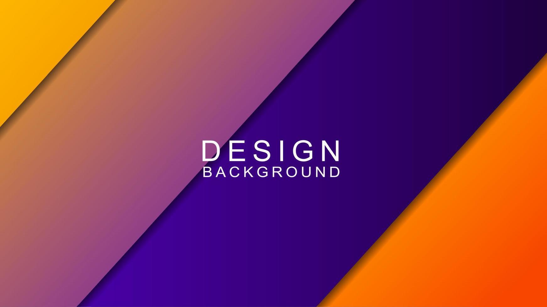 Purple and orange gradient color banner background modern simple design vector background