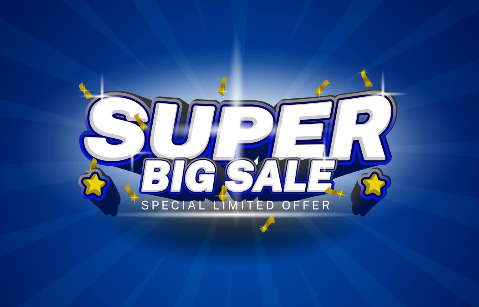 Super Big sale banner design for business promotion ads, vector banner background design