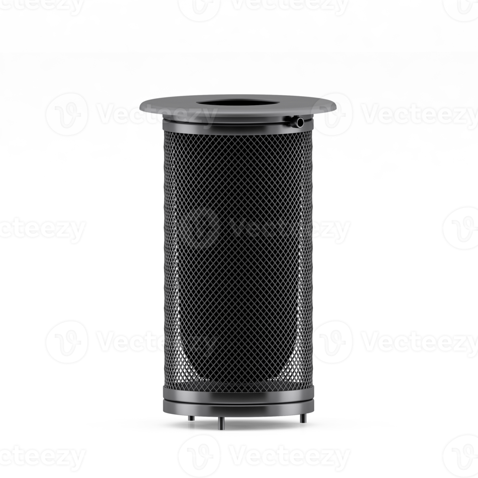Isometric Trash Cans 3D Render png