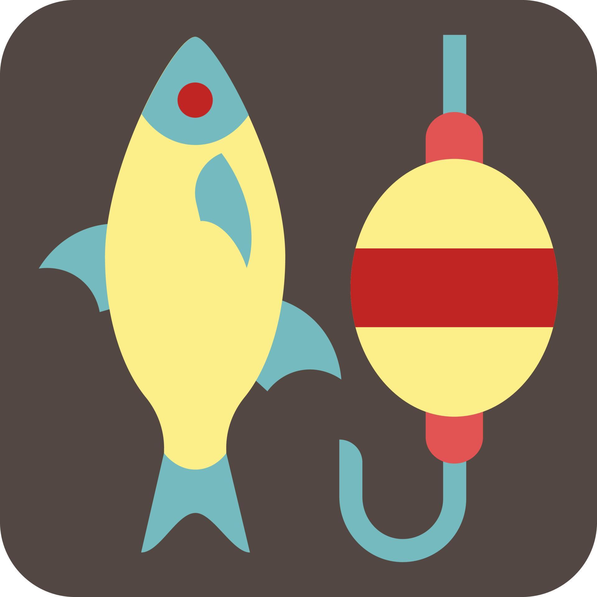 Fish and hook, illustration, vector, on a white background. 13858635 Vector Art at Vecteezy