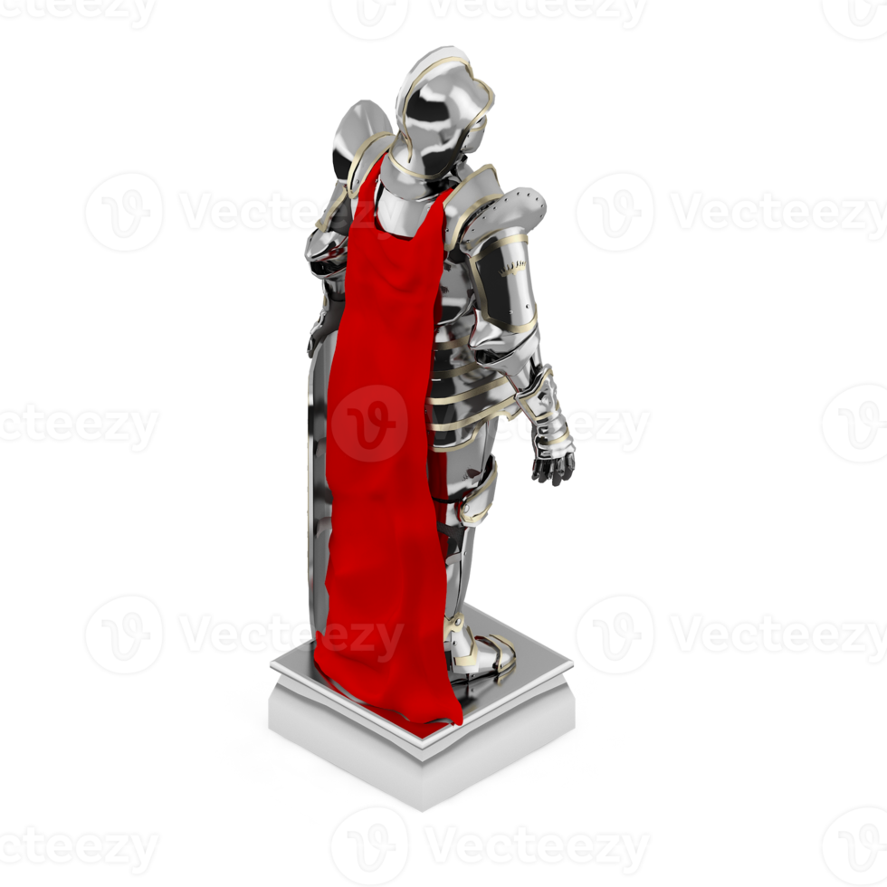 Isometric Statue 3D isolated render png