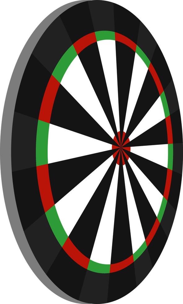 Darts game, illustration, vector on white background