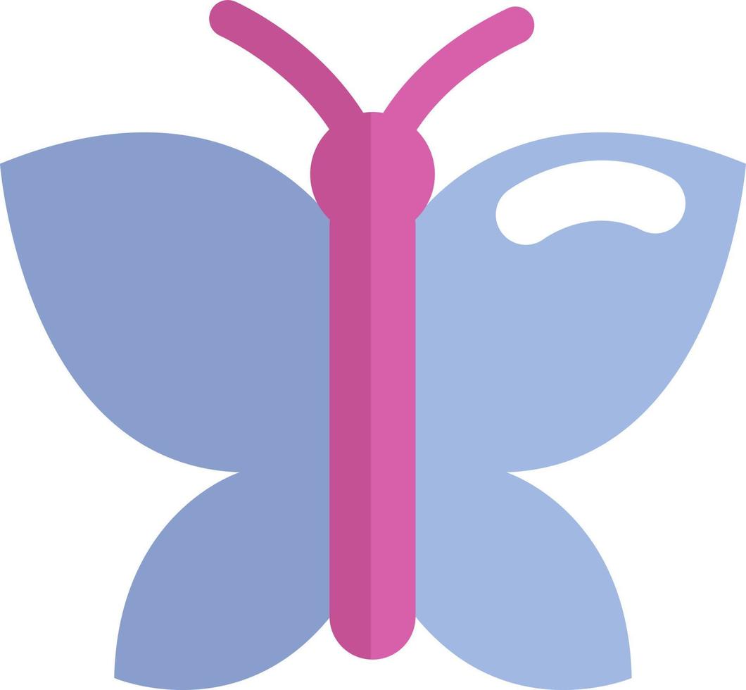 Purple butterfly, illustration, vector, on a white background. vector