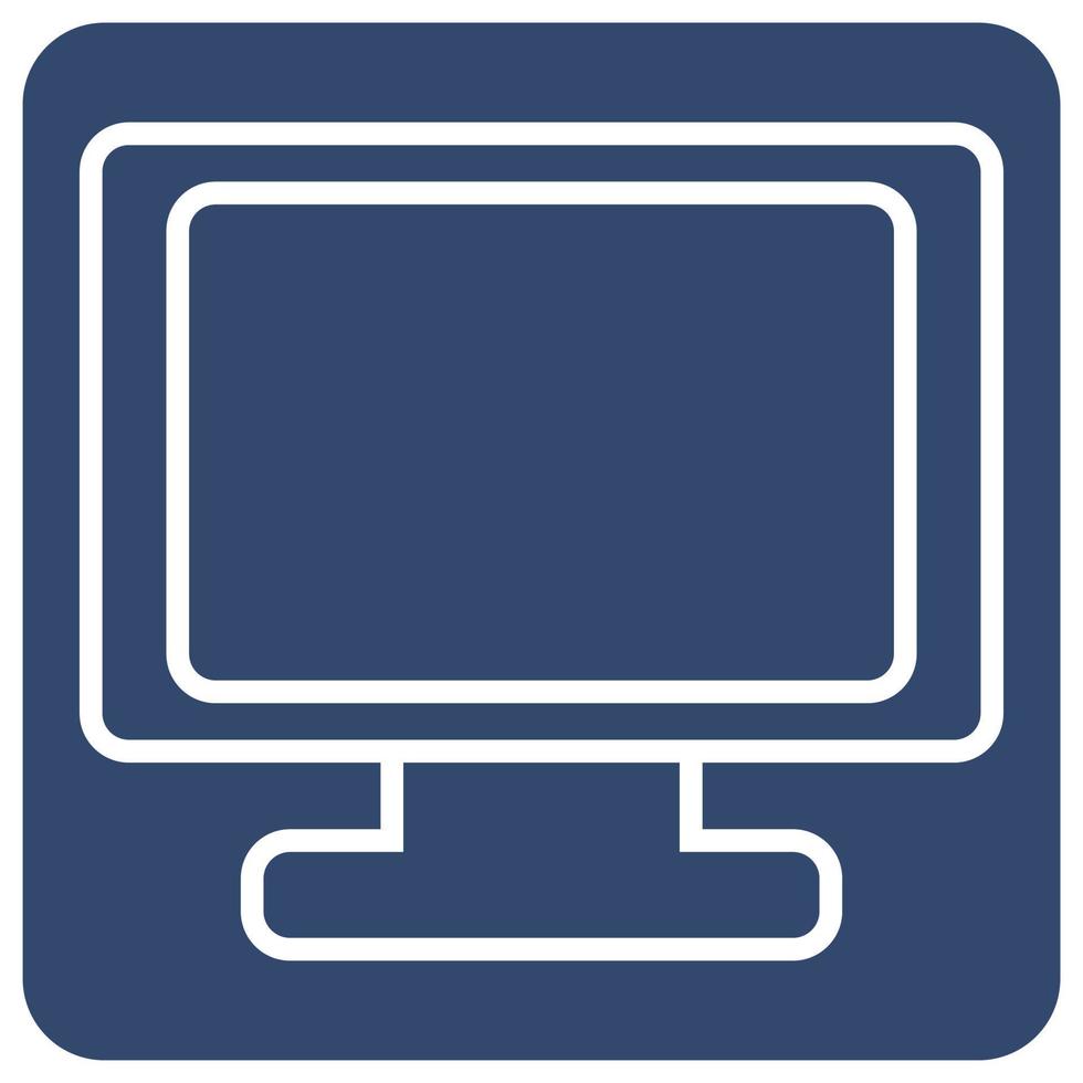 Technology monitor, illustration, vector on a white background.