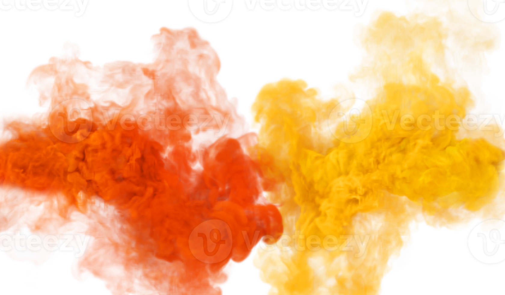 Yellow and orange mystery smoke and fog texture png