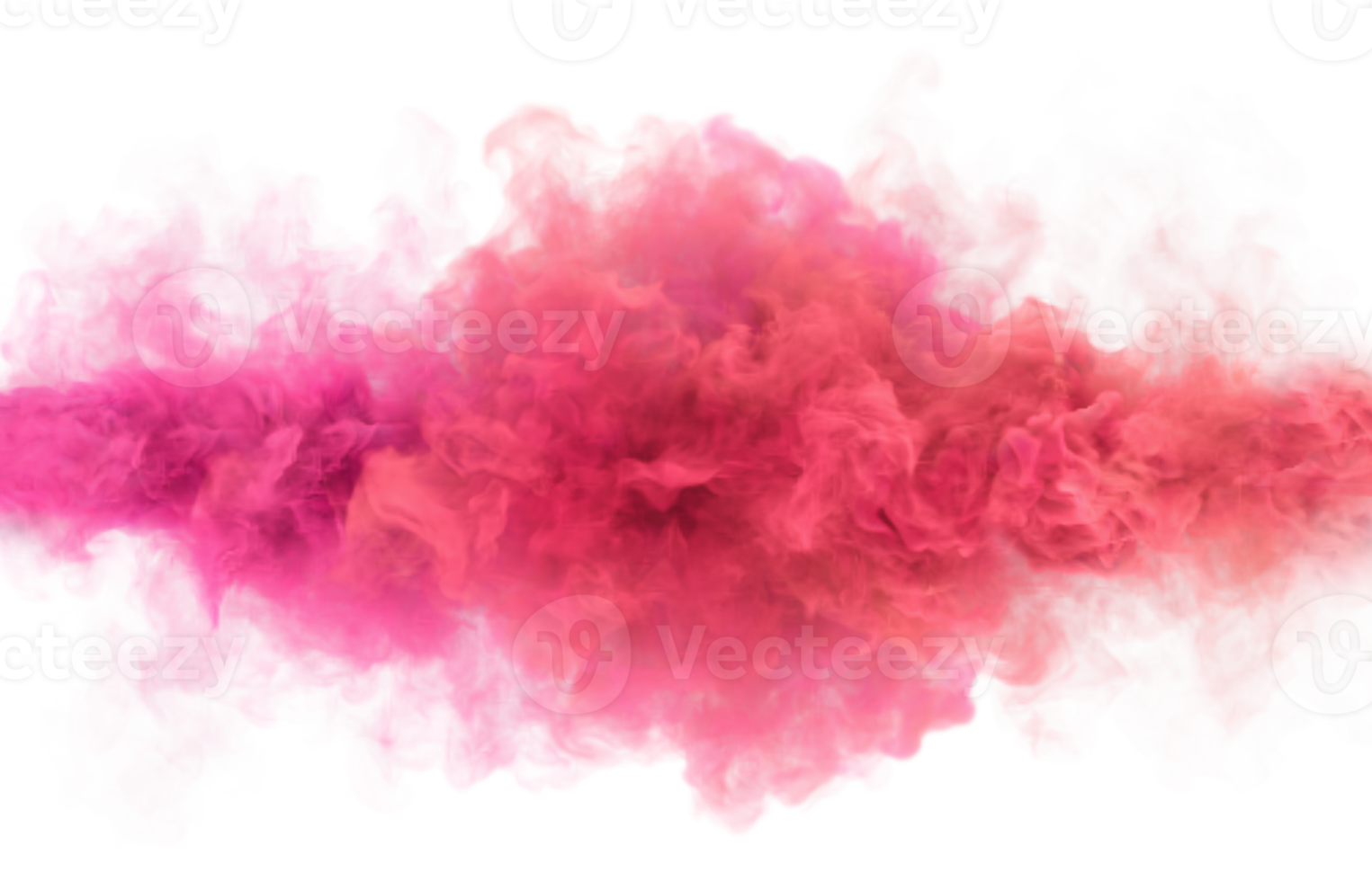 karamel roze kleur roken wolken. 3d geven abstract achtergrond png