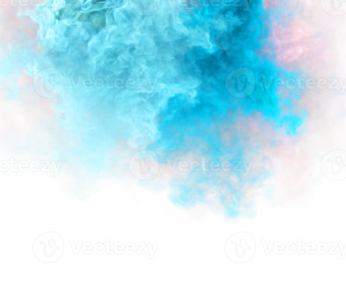 Magic smoke sky puffs. Pastel colors 3d render png