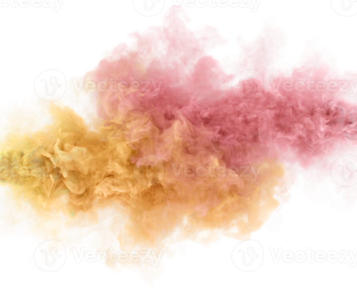 kola mjuk Färg rökning moln. 3d framställa abstrakt bakgrund png